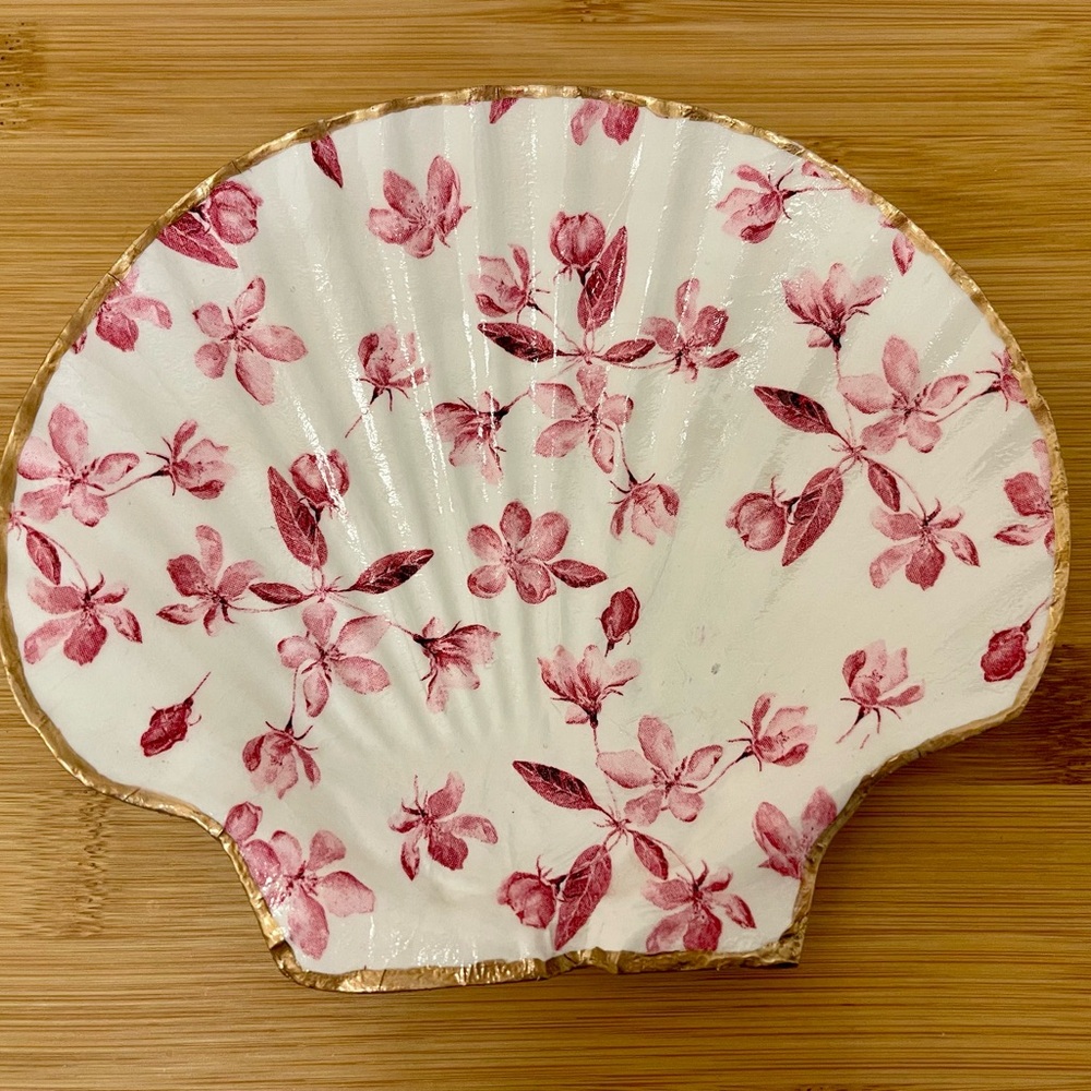 Large Scallop Shell Jewelry Dish